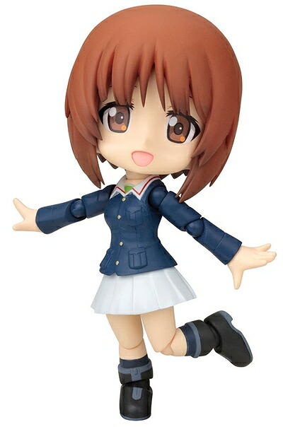 【中古】（新古品・未使用品） コトブキヤ キューポッシュ ガールズ&パンツァー 西住みほ ノンスケール PVC製 塗装済み可動フィギュア