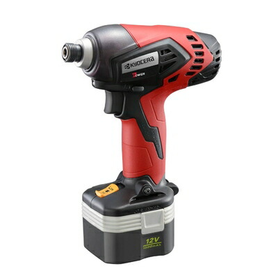 【中古】（新古品・未使用品） 京セラ(Kyocera) 旧リョービ 充電式インパクトドライバ 12V BID-1250 657950A 【回転数を2段階で調節 最大締付トルク133N・mで強力にネジ締め】 ニカド12V ネジ締め能力(小ネジ)M4～M8・(ボルト)M5～M12・(高力ボルト)M5～M10 充電時