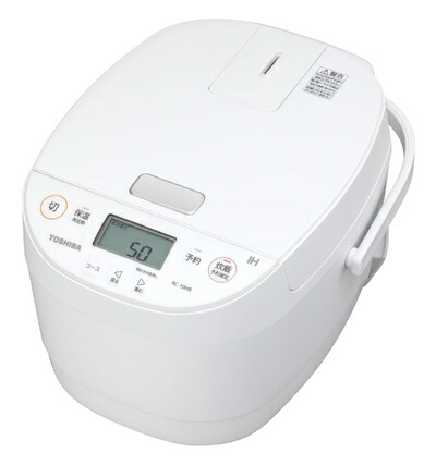 【中古】（新古品・未使用品） TOSHIBA(東芝) 炊飯器 5.5合 IH rice cooker 保温白米24時間 RC-10HR(W) おかゆ 炊込み 玄米 温泉卵｜Haute Produit
