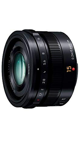 【中古】（新古品・未当てはめる品） パナソニック(Panasonic) 単興味の中心 広角水晶体 マイクロフォーサーズ用 ライカ DG SUMMILUX 15粍/F1.7 ASPH. 黒いこと H-X015-K