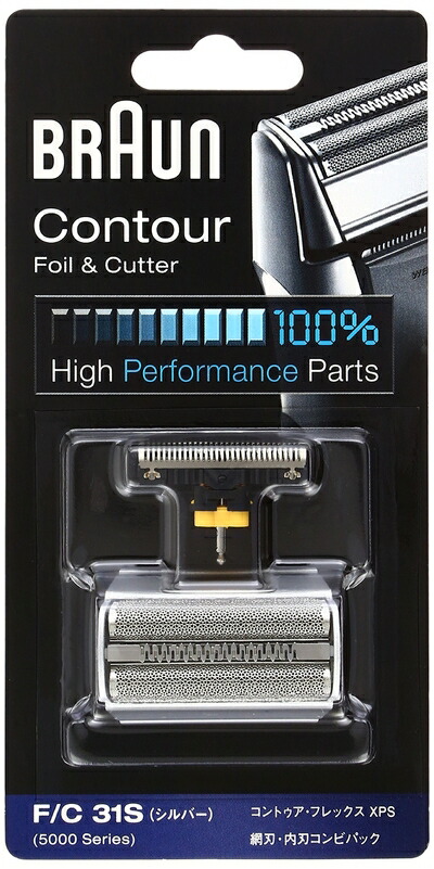 【中古】（新古品・未使用品） 【正規品】ブラウン 替刃 F/C31S F/C31S シェーバー 網刃・内刃コンビパック シルバー