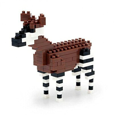 【中古】（新古品・未当て嵌める品） nanoblock ナノ立ちはだかる オカピ