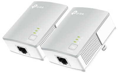 【中古】（新古品・未当て嵌める品） TP-Link PLCアダプタ TL-PA4010 KIT 有線ローカルエリアネットワーク 差し込み ローカルエリアネットワーク 2台 一揃いの道具 総務省任ずる 白