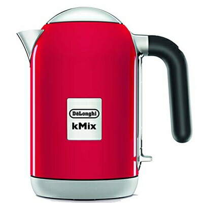 【中古】（新古品・未使用品） De'Longhi (デロンギ) 電気ケトル ケーミックス [kMix] ZJX650J-RD ステンレス 1.0L ワンプッシュオープン 異物混入防止フィルタ 見やすい水量計 簡単お手入れ [スパイシーレッド] デロンギファミリー登録で3年