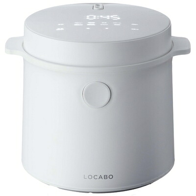 【中古】(新古品・未使用品) LOCABO(ロカボ) 糖質カット炊飯器 LOCABO (ホワイト)|Haute Produit