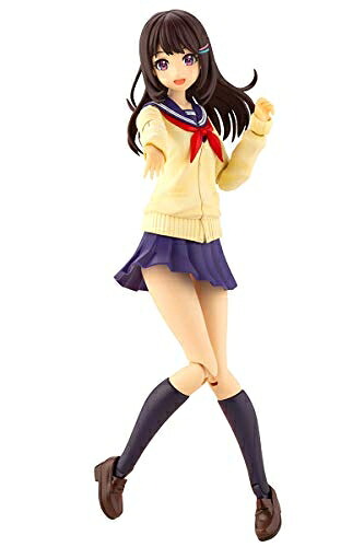 【中古】（新古品・未使用品） 壽屋 創彩少女庭園 結城 まどか【桃桜高校・冬服】 全高約150mm 1/10スケール プラモデル JK001