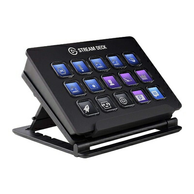 【中古】（新古品・未当て嵌める品） Elgato Stream Deck【15手がかり取り合わせ】ライブコンテンツ仕立て上げる用の制御装置 持参者向けデバイス OBS/Streamlabs/Twitch/YouTube協同(自然調整能力のあるな照明ランプ付き添い人)Windows 10/macOS(10.13とそこ以後)相応う