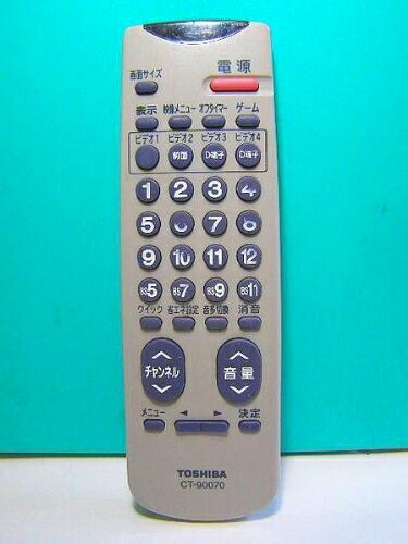 【中古】（新古品・未使用品） 東芝 テレビリモコン CT-90070｜Haute Produit
