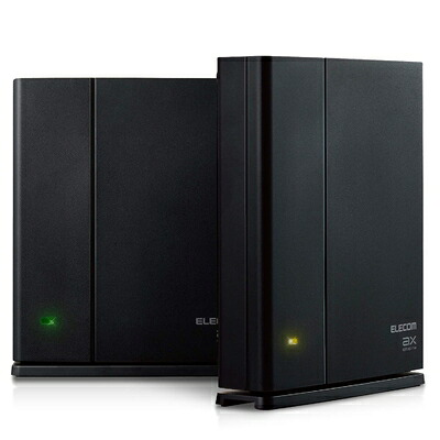 【中古】（新古品・未使用品） エレコム メッシュ WiFiルーター 無線LAN 親機+中継器セット WiFi6 11ax 1201+574Mbps IPv6(IPoE)対応 【2021/01/14 ファームウェアVer. 1.15更新】 WMC-2LX-B