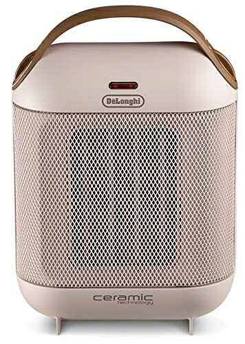 【中古】（新古品・未使用品） De'Longhi (デロンギ) ファンヒーター カプスーラ HFX30C11-PK セラミックヒーター 足もと・手さき イタリアンデザイン コンパクト 薄型 ハイパワー 送風機能 取り外し可能フィルター [ピンク] デロンギファミリー登録で5年｜Haute Produit