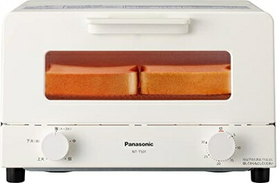 【中古】（新古品・未使用品） パナソニック トースター オーブントースター 4枚焼き対応 30分タイマー搭載 ホワイト NT-T501-W
