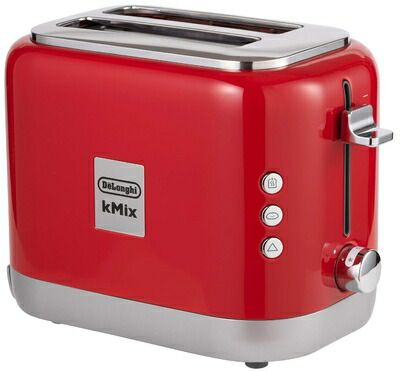 【中古】（新古品・未当て嵌める品） De\u0027Longhi (デロンギ) ポップアップトースター ケーミックス [kMix] TCX752J-RD 乾杯 食麺麭 片面焼き能力のある 5～10枚切り 焼き目自然調整5座標軸 焼き目照合のしるし役立つこと [スパイシーレッド] デロンギファミリー書きとどめるで3年