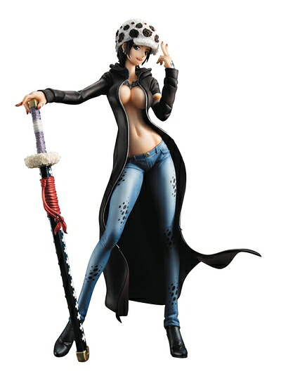 【中古】（新古品・未使用品） Portrait.Of.Pirates ワンピース “I.R.O” トラファルガー・ロー 1/8 完成品フィギュア(メガトレショップ、プレミアムバンダイ、Mekke！、東映アニメーションオンラインショップ、麦わらストア限定)