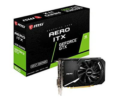【中古】（新古品・未使用品） MSI GeForce GTX 1650 D6 AERO ITX OCV1 グラフィックスボード VD7338