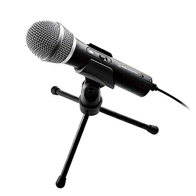 【中古】（新古品・未使用品） audio-technica USB マイクロホン テレワーク/在宅勤務/生放送/録音/ポッドキャスト/実況 ブラック ATR2100x-USB