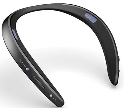 【中古】（新古品・未当て嵌める品） 読みやすい Bluetooth変速機機同梱 テレビ受像機用無線電話金棒引き（黒いこと）生きて行く雨合羽（IPX4好いかげんに）相応うAQUOS物音共同作業者 AN-SS2-B