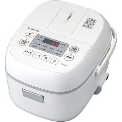 【中古】（新古品・未使用品） TOSHIBA マイコンジャー炊飯器 (3合炊き) ホワイト RC-5MFM-W 11,618円