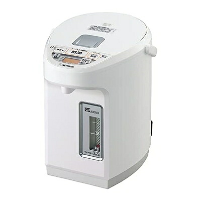 【中古】（新古品・未当てはめる品） 象印 明かりポット 2.2リッター 満量13分ハイスピード沸とう まほうびん保温 蒸汽船受け答え社会システム 省エネ流行り物付き添い人 5座標軸体温備え付ける 白いこと CV-WB22-WA