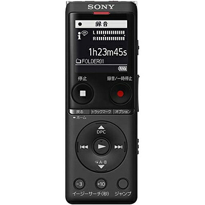 【中古】（新古品・未使用品） ソニー ICレコーダー usb 4GB 薄型・軽量/Sマイク・システム / 最大22時間連続使用 クリアボイス機能搭載 ブラック ICD-UX570F B