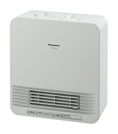 【中古】（新古品・未使用品） パナソニック セラミックファンヒーター 小型 防滴仕様 切タイマー付 ホワイト DS-FS1200-W
