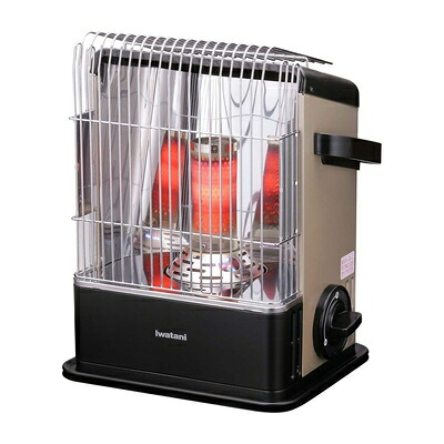 【中古】（新古品・未使用品） イワタニ Iwatani 岩谷 カセットガスストーブ ハイパワータイプ デカ暖 対流式 ブラック＆シャンパンゴールド CB-CGS-HPR｜Haute Produit