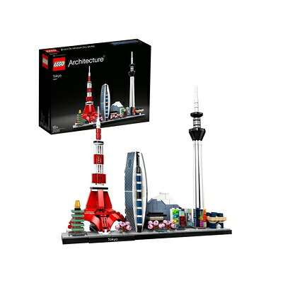 【中古】（新古品・未当て嵌める品） レゴ(LEGO) 建築術 日本の首都 21051 遊び道具 差しつかえる 差し上げ物 組み上げる 旅する 青写真 室内装飾 お坊っちゃん 御姉さん 16歳以上