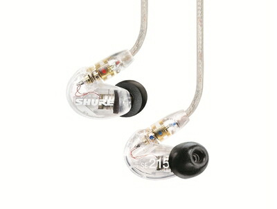 【中古】（新古品・未使用品） 【旧モデル】SHURE イヤホン SE215/カナル型 クリアー SE215-CL-J 【国内正規品】