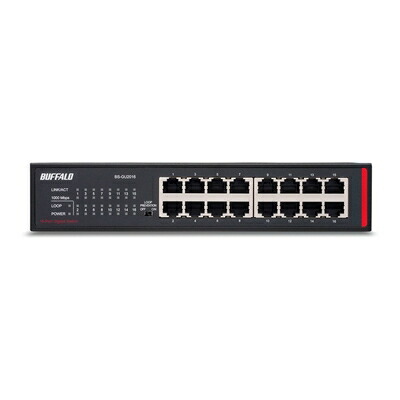 【中古】（新古品・未当て嵌める品） BUFFALO 緩衝装置置き目 座標軸2 Giga アンマネージスイッチ 16界面 BS-GU2016