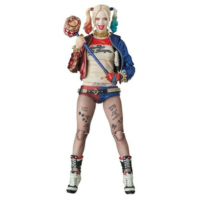 【中古】（新古品・未使用品） MAFEX マフェックスHARLEY QUINN『SUICIDE SQUAD』ノンスケール ABS&ATBC-PVC塗装済みアクションフィギュア