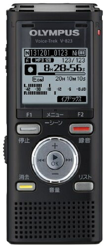 【中古】（新古品・未使用品） OLYMPUS ICレコーダー VoiceTrek 8GB リニアPCM対応 MicroSD対応 BLK ブラック V-823｜Haute Produit 22,104円