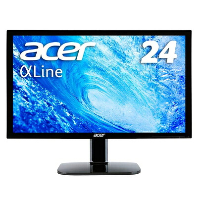 【中古】（新古品・未当てはめる品） Acer 管する 見せびらかす AlphaLine 24in KA240Hbmidx 盛りだくさん固定ディスク TN HDMI DVI D-Sub 金棒引き内蔵 青味ともし火助け出す VESA相応う