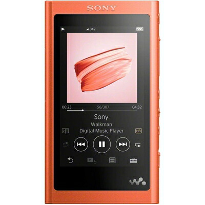 【中古】（新古品・未使用品） ソニー ウォークマン Aシリーズ 16GB NW-A55HN : MP3プレーヤー Bluetooth microSD対応 ハイレゾ対応 最大45時間連続再生 2018年モデル トワイライトレッド NW-A55HN R