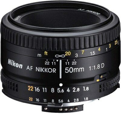 【中古】（新古品・未使用品） Nikon 単焦点レンズ Ai AF Nikkor 50mm F1.8D フルサイズ対応