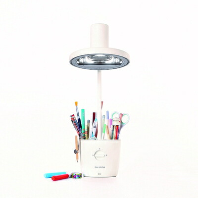【中古】（新古品・未使用品） バルミューダ ザ・ライト 太陽光LEDデスクライト ホワイト BALMUDA The Light L01A-WH