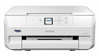 【中古】（新古品・未使用品） 旧モデル エプソン プリンター A4 インクジェット 複合機 カラリオ EP-710A ホワイト