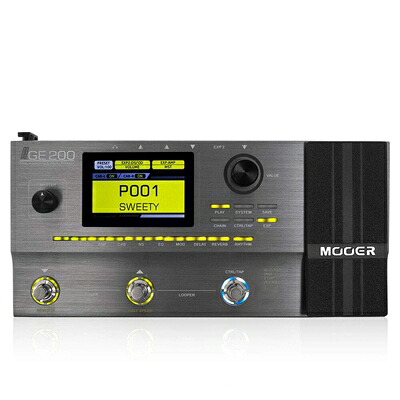 【中古】（新古品・未使用品） MOOER Mooer GE200 マルチエフェクター グレー,