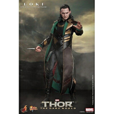 【中古】（新古品・未使用品） ムービー・マスターピース マイティ・ソー/ダーク・ワールド ロキ 1/6スケール プラスチック製 塗装済み可動フィギュア 26,800円
