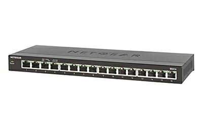 【中古】（新古品・未当て嵌める品） 【製造会社生み出すこと為し終わる品】 NETGEAR 卓上型パウダーコンパクト アンマネージスイッチングハブ GS316 ギガビット 16界面 静音気違い受け答え 省ワット数腹積もり 3年