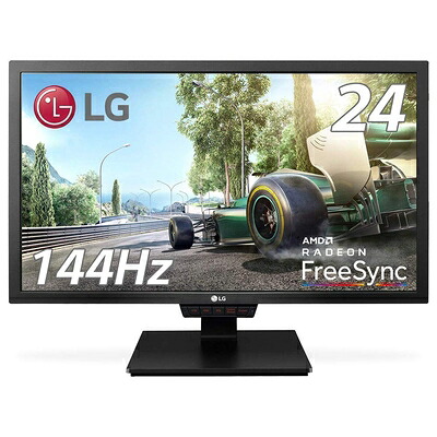 【中古】（新古品・未当てはめる品） LG ゲーミング 管する 見せびらかす 24GM79G-B 24in/盛りだくさん固定ディスク/TN非光輝/144サイクル/1ms(MBR)/DisplayPort×1・HDMI×2
