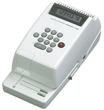 【中古】（新古品・未使用品） コクヨ 電子チェックライター 印字桁数 8桁 IS-E20｜Haute Produit 36,431円
