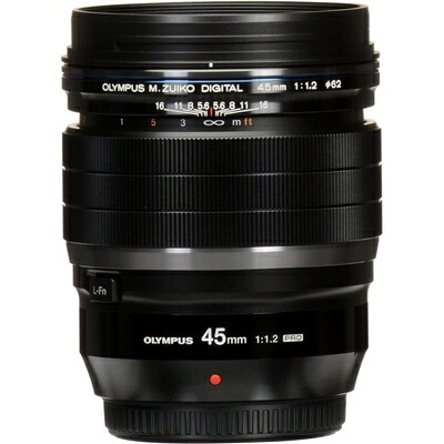 【中古】（新古品・未使用品） OLYMPUS 単焦点レンズ ED 45mm F1.2 防塵防滴耐低温 マイクロフォーサーズ用 M.ZUIKO DIGITAL ED 45mm F1.2 PRO