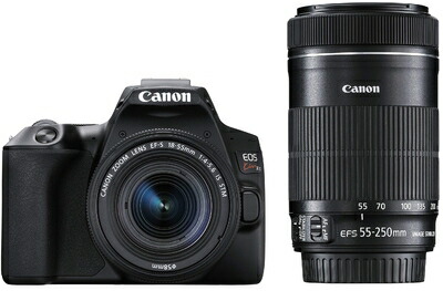 【中古】（新古品・未使用品） Canon デジタル一眼レフカメラ EOS Kiss X10 ダブルズームキット ブラック EOSKISSX10BK-WKIT