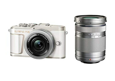 【中古】(新古品・未使用品) OLYMPUS ミラーレス一眼カメラ PEN E-PL10 EZダブルズームキット ホワイト|Haute Produit