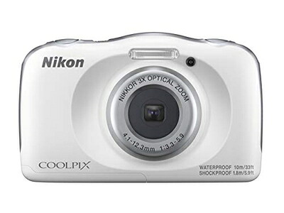 【中古】（新古品・未使用品） Nikon デジタルカメラ COOLPIX W150 防水 W150WH クールピクス ホワイト