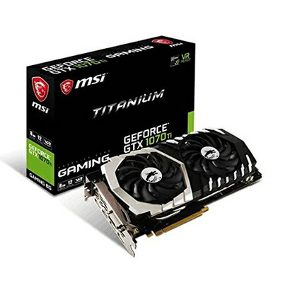 【中古】（新古品・未当てはめる品） GEFORCE GTX1070TI TITANIUM 8G