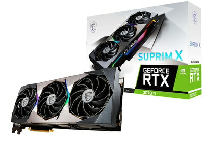 【中古】（新古品・未当て嵌める品） MSI GeForce RTX 3070 Ti SUPRIM X 8G グラフィクスゲーム盤 VD7700