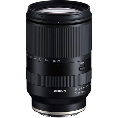 【中古】（新古品・未使用品） Tamron (タムロン) 28-200mm F/2.8-5.6 Di III RXD ソニーミラーレスフルフレームまたはAPS-C用 Eマウント モデル番号： AFA071S700 ブラック