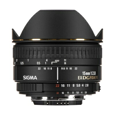 【中古】（新古品・未使用品） シグマ(Sigma) SIGMA 単焦点魚眼レンズ 15mm F2.8 EX DG DIAGONAL FISHEYE ニコン用 対角線魚眼 フルサイズ対応 476441