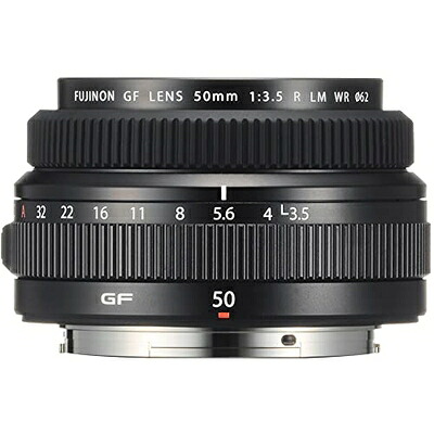 【中古】（新古品・未使用品） FUJIFILM Gマウント 交換レンズ フジノン 単焦点 標準 50mm F3.5通し 防塵防滴耐低温 リニアモーター(静音) 絞りリング F GF50MMF3.5 R LM WR｜Haute Produit