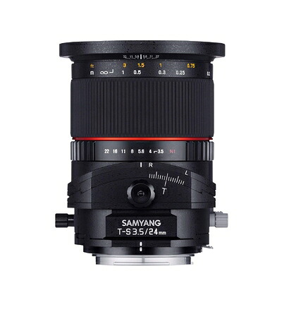 【中古】(新古品・未使用品) SAMYANG 単焦点広角ティルトシフトレンズ 24mm F3.5 キヤノン EF用 フルサイズ対応|Haute Produit